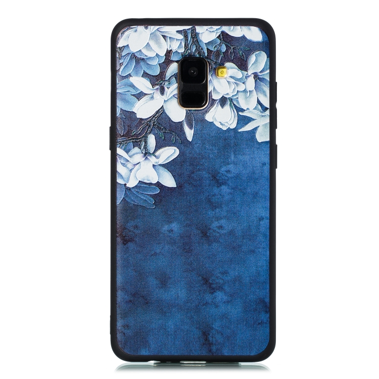 

For Galaxy A8+ (2018) Shockproof Soft TPU Protective Case(Magnolia Pattern)