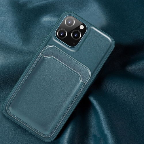 

Mutural Yalan Series Magnetic Design PU + TPU Protective Case with Detachable Card Holder For iPhone 12 mini(Green)