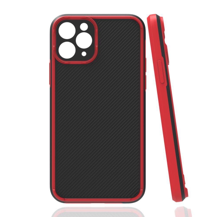 

Four-corner Twill Shockproof Drop-resistant Protective Case For iPhone 12 Pro Max(Red)