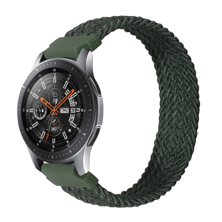 

22mm Universal Nylon Weave Replacement Strap Watchband(Army Green)