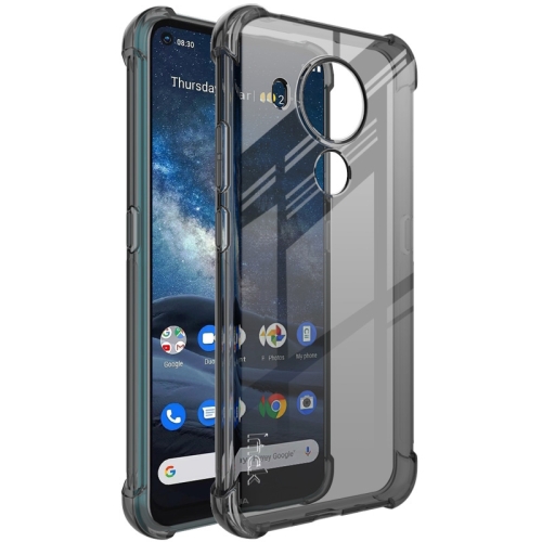 

For Nokia 7.3 IMAK All-inclusive Shockproof Airbag TPU Case(Transparent Black)