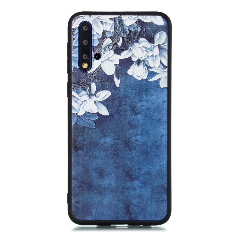 

For Huawei Nova 5 Shockproof Soft TPU Protective Case(Magnolia Pattern)