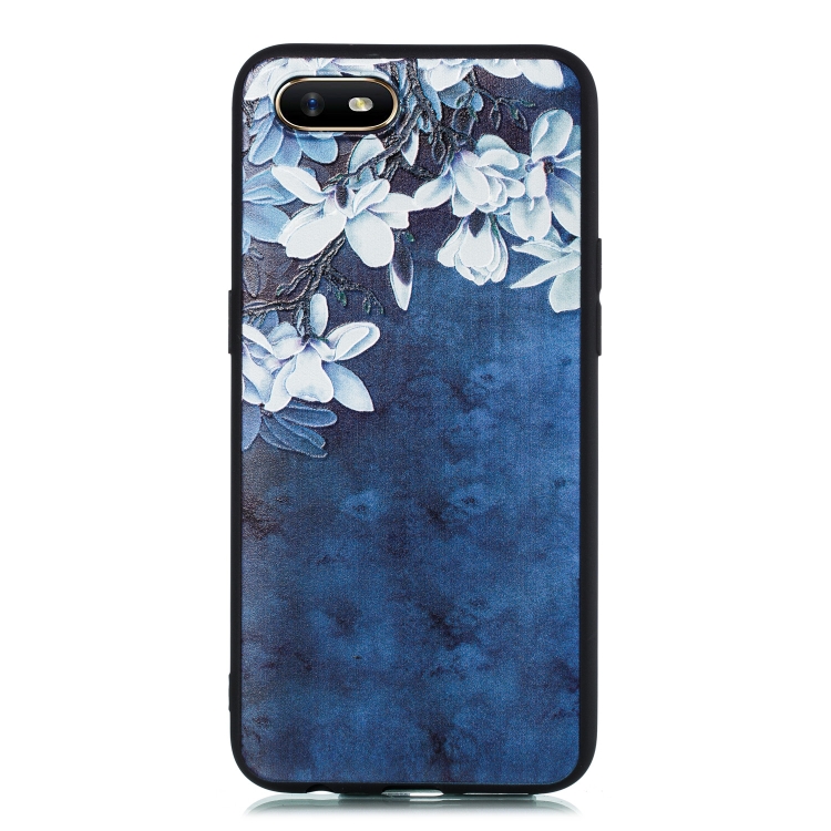 

For OPPO A1k Shockproof Soft TPU Protective Case(Magnolia Pattern)