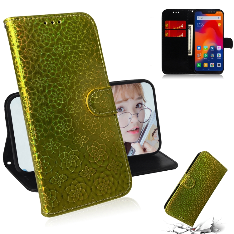 

For Xiaomi Redmi Note 6 / 6 Pro Solid Color Colorful Magnetic Buckle Horizontal Flip PU Leather Case with Holder & Card Slots & Wallet & Lanyard(Gold)
