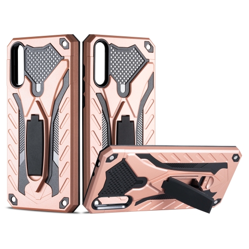 

For Huawei Y8p & Enjoy 10s Shockproof TPU + PC Protective Case with Holder(Rose Gold)