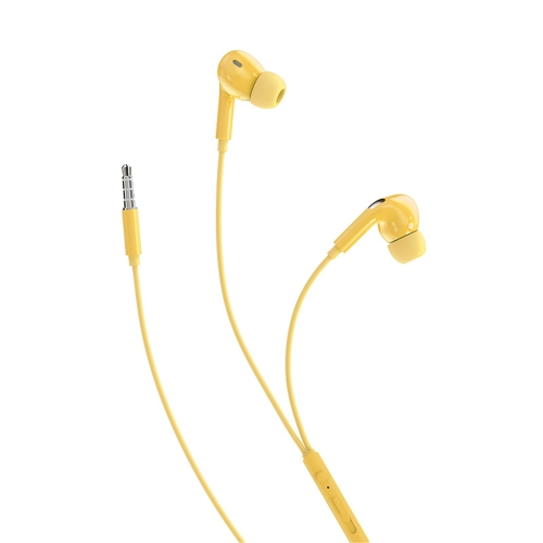 

ROCK Space ES07 3.5mm Interface Stereo Music In Ear Wired Earphone(Yellow)