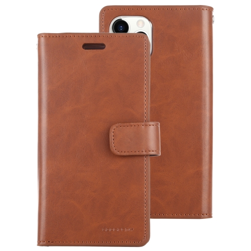 

For iPhone 11 Pro MERCURY GOOSPERY MANSOOR Horizontal Flip Leather Case with Holder & Card Slots & Wallet(Brown)