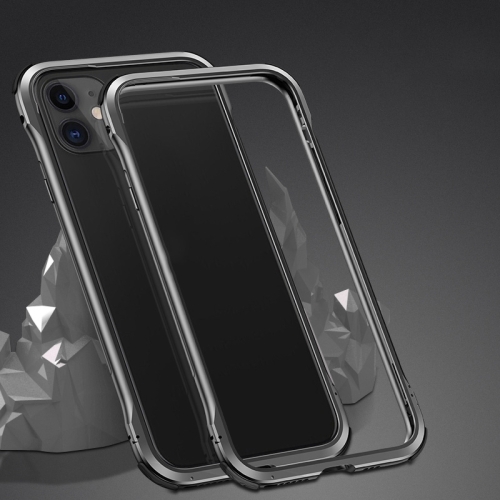 

Shockproof Metal Protective Frame For iPhone 11(Black)