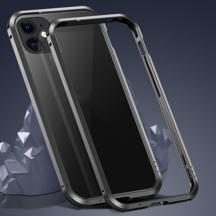 

Shockproof Metal Protective Frame For iPhone 12 / 12 Pro(Black)