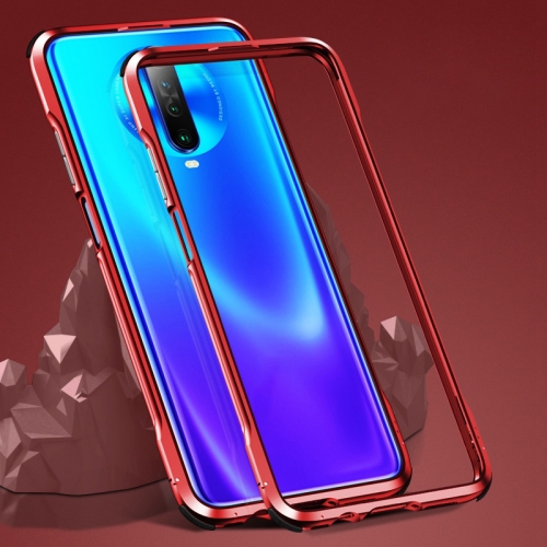 

For Xiaomi Redmi K30 Shockproof Ultra-thin Metal Protective Frame(Red)