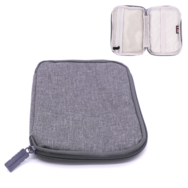 

BUBM Portable Travel Watchband Strap Storage Bag Protective Box, Style:Single Layer S(Grey)