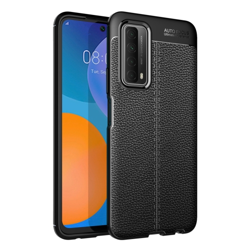 

For Huawei P smart 2021 Litchi Texture TPU Shockproof Case(Black)