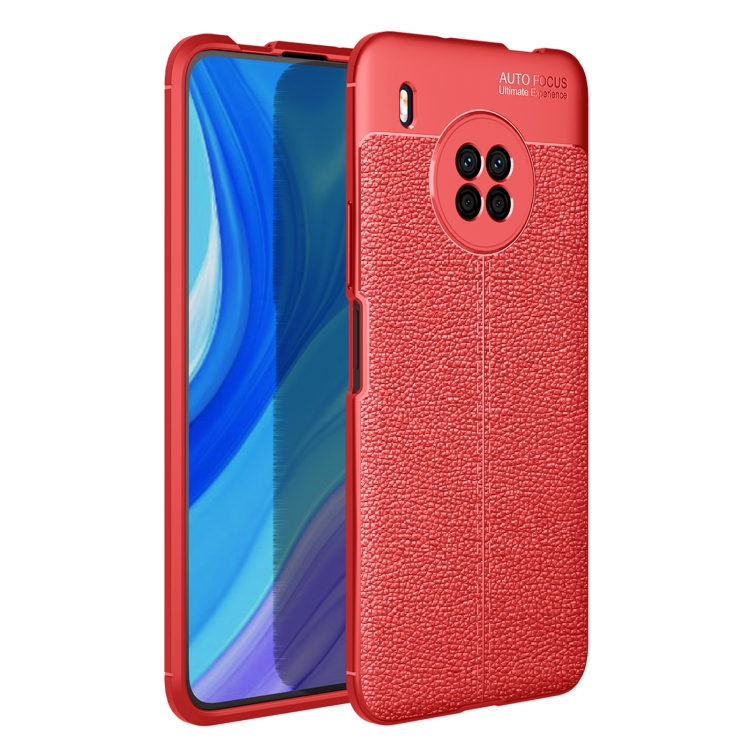 

For Huawei Y9a Litchi Texture TPU Shockproof Case(Red)