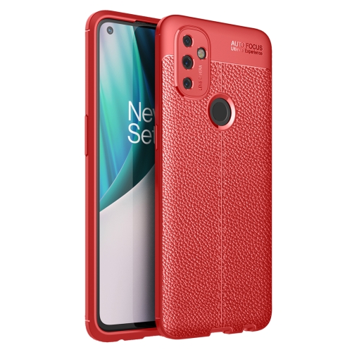 

For OnePlus Nord N100 Litchi Texture TPU Shockproof Case(Red)