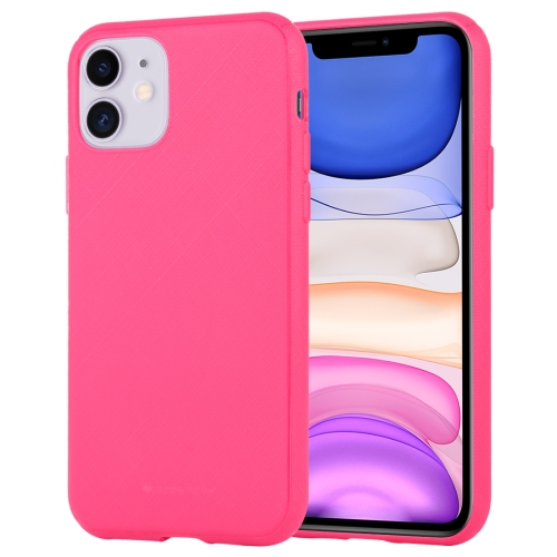 

For iPhone 11 MERCURY GOOSPERY STYLE LUX Shockproof Soft TPU Case(Rose Red)