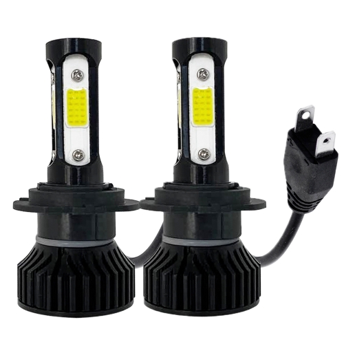 

V4 H7 2 PCS DC9-36V 22W 2500LM IP68 Car LED Headlight Lamps(Black)