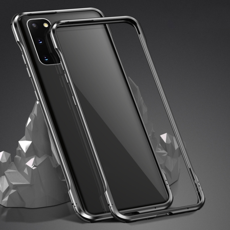 

For Samsung Galaxy S20 Shockproof Ultra-thin Metal Protective Frame(Black)