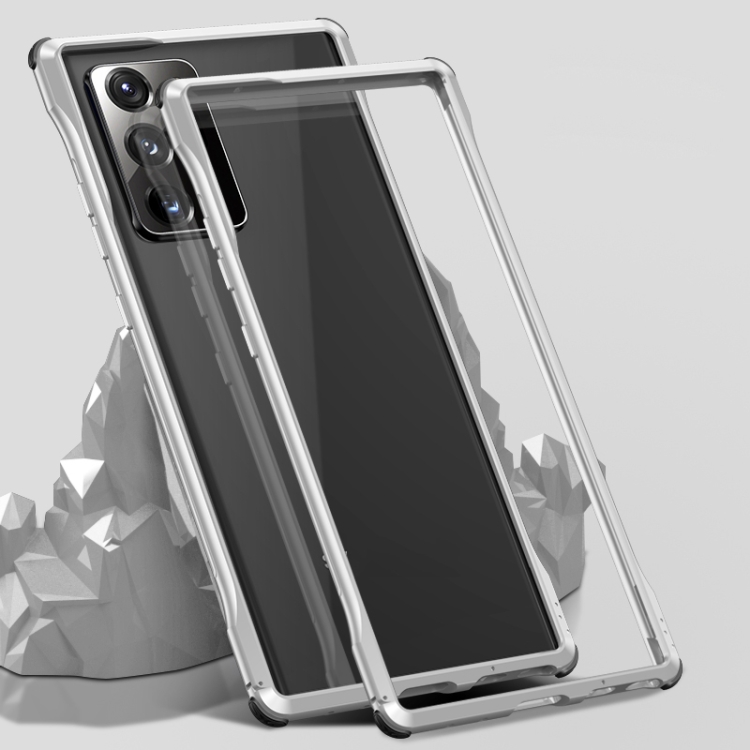

For Samsung Galaxy Note20 Ultra Shockproof Ultra-thin Metal Protective Frame(Silver)