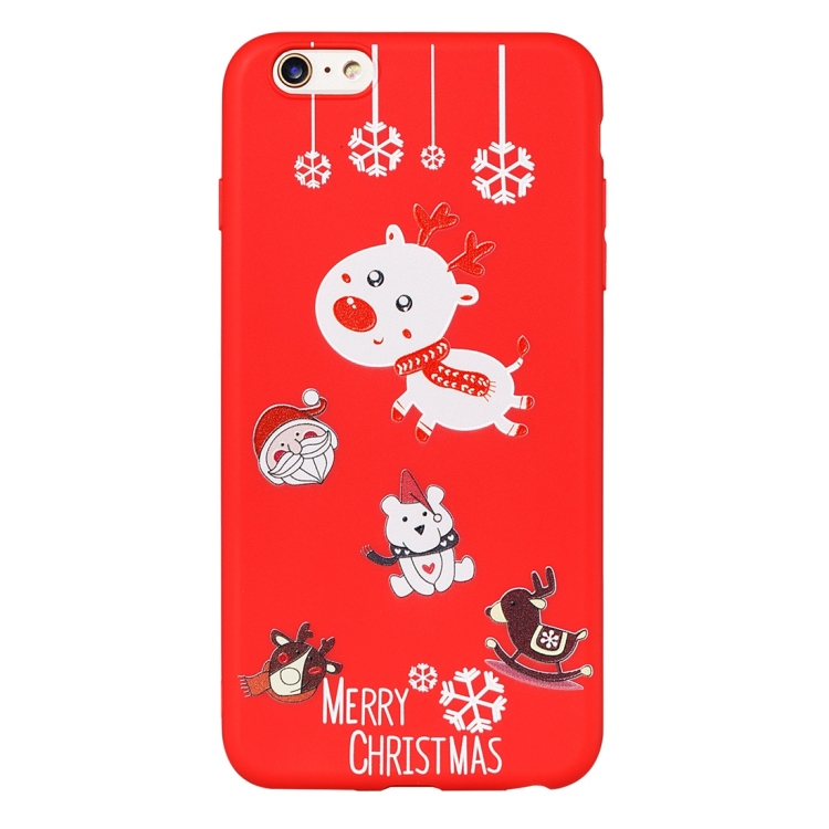 

For iPhone 6 Plus / 6s Plus Dazzle Christmas Pattern Protective Case(Christmas Fawn)