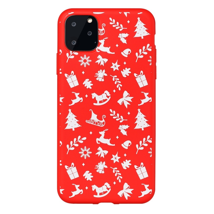 

For iPhone 11 Pro Max Dazzle Christmas Pattern Protective Case(White Christmas)