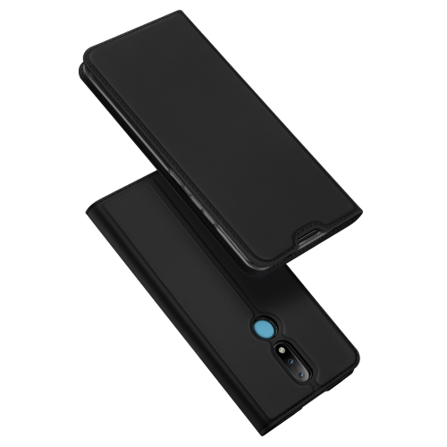 

For Nokia 2.4 DUX DUCIS Skin Pro Series Horizontal Flip PU + TPU Leather Case with Holder & Card Slots(Black)