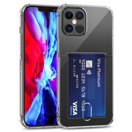 

TPU Transparent Protective Case with Card Slots For iPhone 12 Pro(Transparent)
