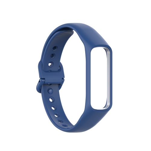 

For Samsung Galaxy Fit 2 Silicone Replacement Wrist Strap Watchband(Dark Blue)