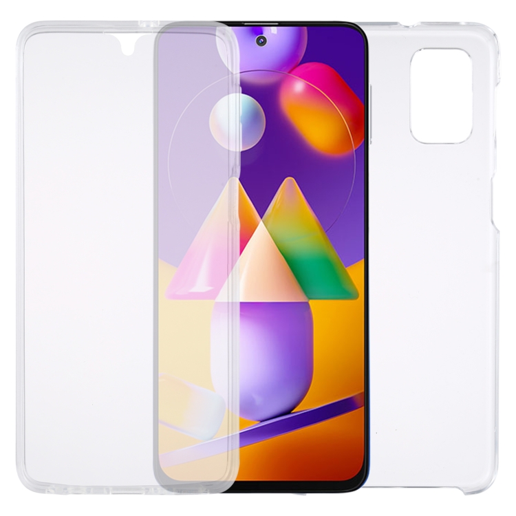 

For Samsung Galaxy M31s PC+TPU Ultra-Thin Double-Sided All-Inclusive Transparent Case