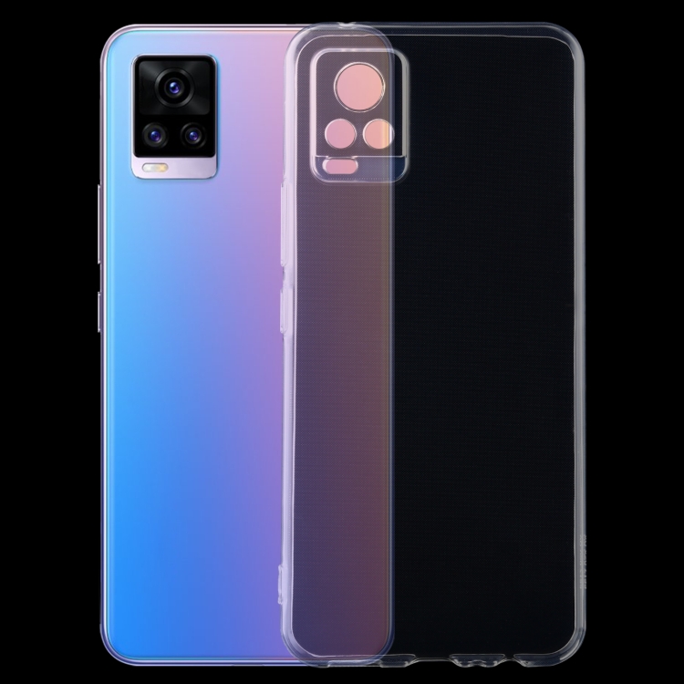 

For vivo V20 0.75mm Ultra-thin Transparent TPU Soft Protective Case