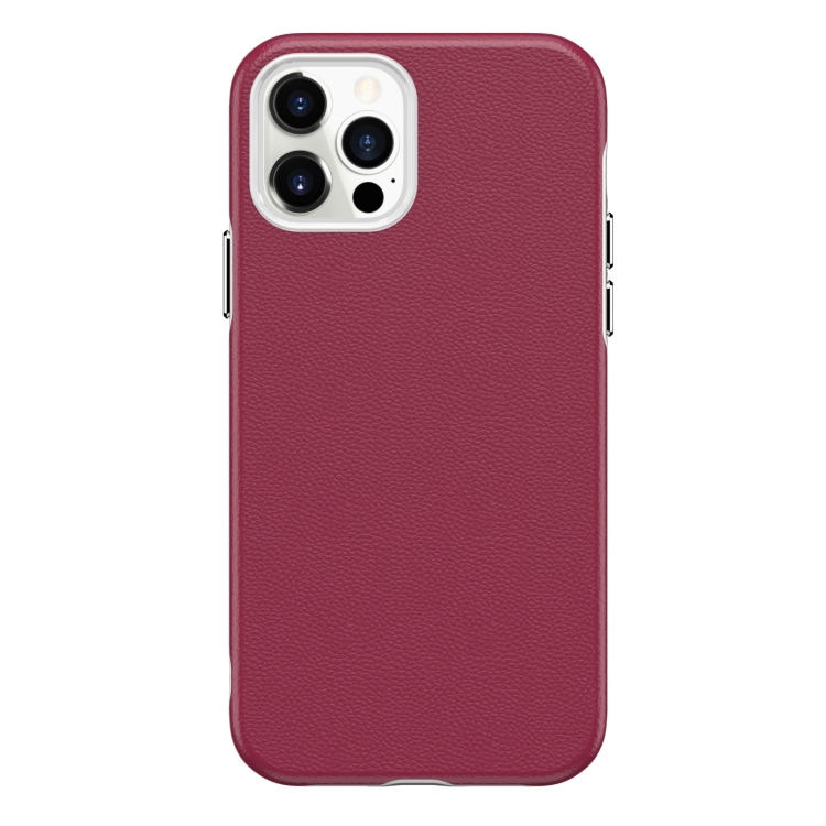 

Business Style PU + PC Protective Case For iPhone 12 Pro Max(Magenta)