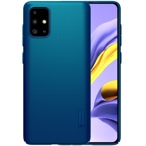 

For Samsung Galaxy A51 NILLKIN Frosted Concave-convex Texture PC Case(Blue)