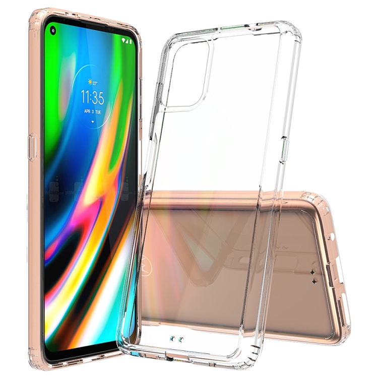 

For Motorola Moto G9 Plus Shockproof Scratchproof TPU + Acrylic Protective Case(Transparent)