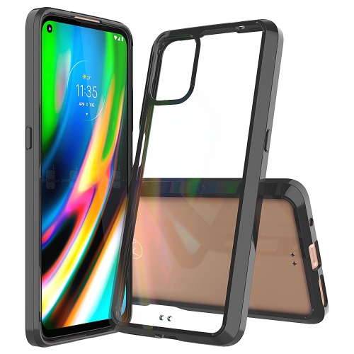 

For Motorola Moto G9 Plus Shockproof Scratchproof TPU + Acrylic Protective Case(Black)