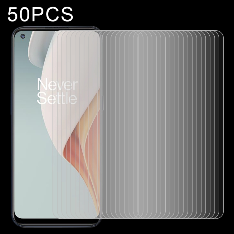 

For OnePlus Nord N100 50 PCS 0.26mm 9H 2.5D Tempered Glass Film