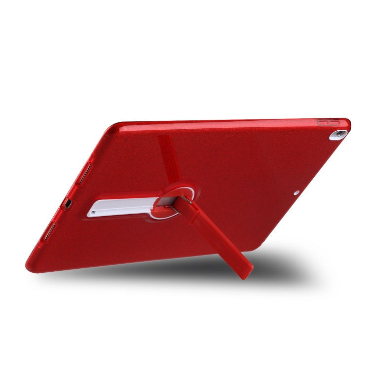 

Shockproof Glitter PC + TPU Protective Case with Holder For iPad Pro 10.5 inch(Red)