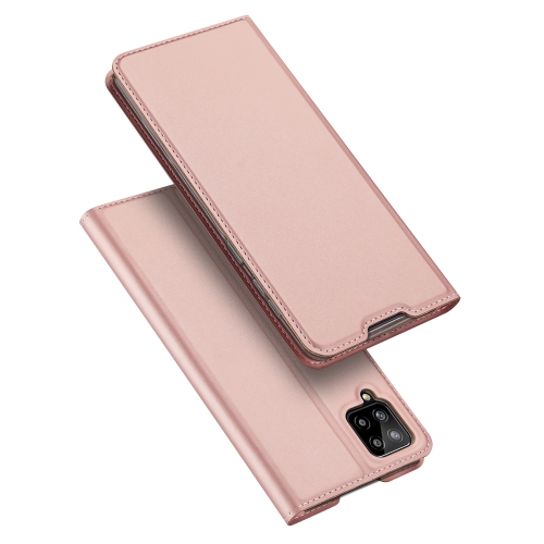 

For Samsung Galaxy A12 DUX DUCIS Skin Pro Series Horizontal Flip PU + TPU Leather Case, with Holder & Card Slots(Rose Gold)
