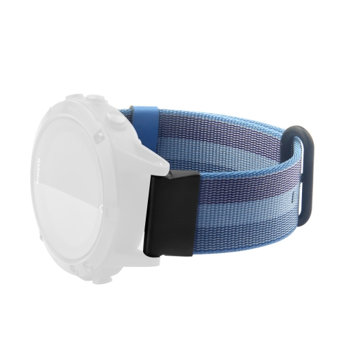 

For Garmin Fenix 5 Quick Release Nylon Replacement Wrist Strap Watchband(Lake Blue)