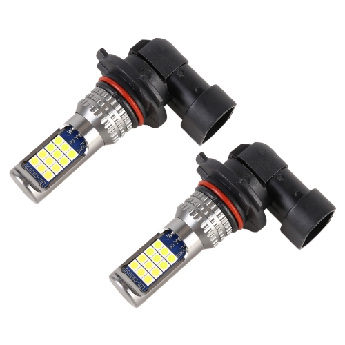 

9006 2 PCS DC12-24V / 8.6W Car Double Colors Fog Lights with 24LEDs SMD-3030 & Constant Current, Bag Packaging(White Light + Lime Light)