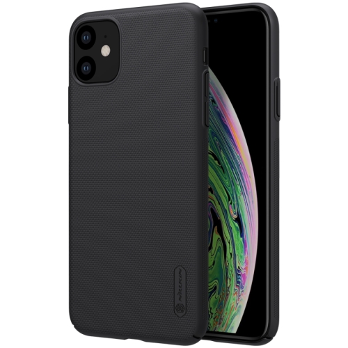 

For iPhone 11 NILLKIN Frosted Shield Concave-convex Texture PC Protective Case(Black)