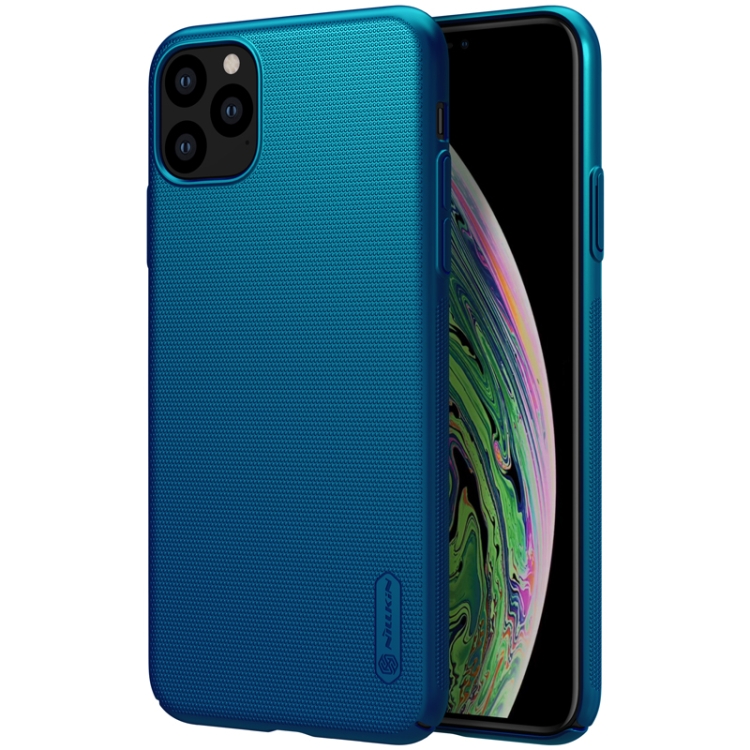 

For iPhone 11 Pro Max NILLKIN Frosted Shield Concave-convex Texture PC Protective Case(Blue)