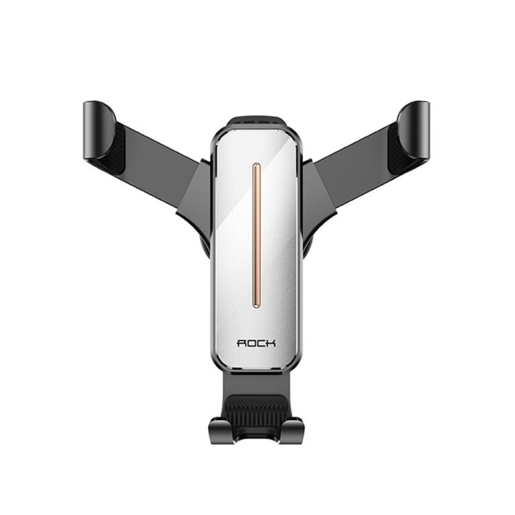 

ROCK Car Mobile Phone Gravity Universal Ball Air Outlet Bracket(Silver)