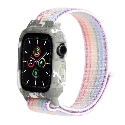 

Nylon Replacement Wrist Strap Watchbands For Apple Watch Series 7 41mm / 6 & SE & 5 & 4 40mm / 3 & 2 & 1 38mm(Colorful)