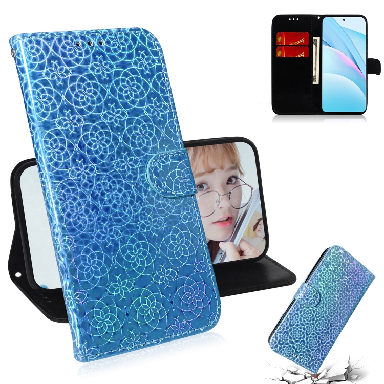 

For Xiaomi Mi 10T Lite 5G Solid Color Colorful Magnetic Buckle Horizontal Flip PU Leather Case with Holder & Card Slots & Wallet & Lanyard(Sky Blue)