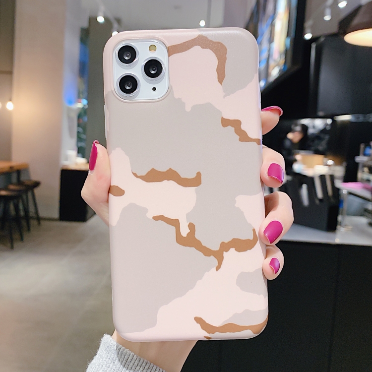 

Shockproof IMD Camouflage TPU Protective Case For iPhone 11(Pink)