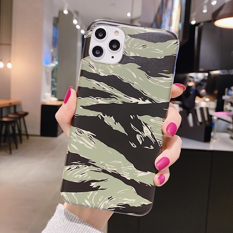 

Shockproof IMD Camouflage TPU Protective Case For iPhone 12 mini(Green)