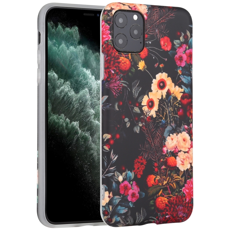 

Flowers Pattern IMD Shockproof TPU Protective Case For iPhone 11 Pro Max(H)