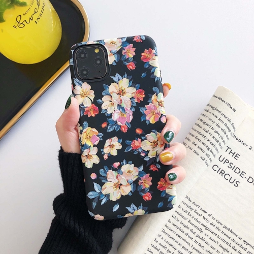 

Painting Flower PC Phone Protective Case For iPhone 11(Ink Flower)