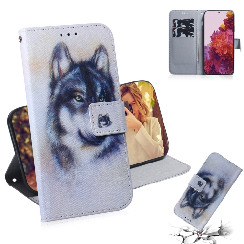 

For Samsung Galaxy S30 Ultra Coloured Drawing Horizontal Flip Leather Case, with Holder & Card Slots & Wallet(White Wolf)