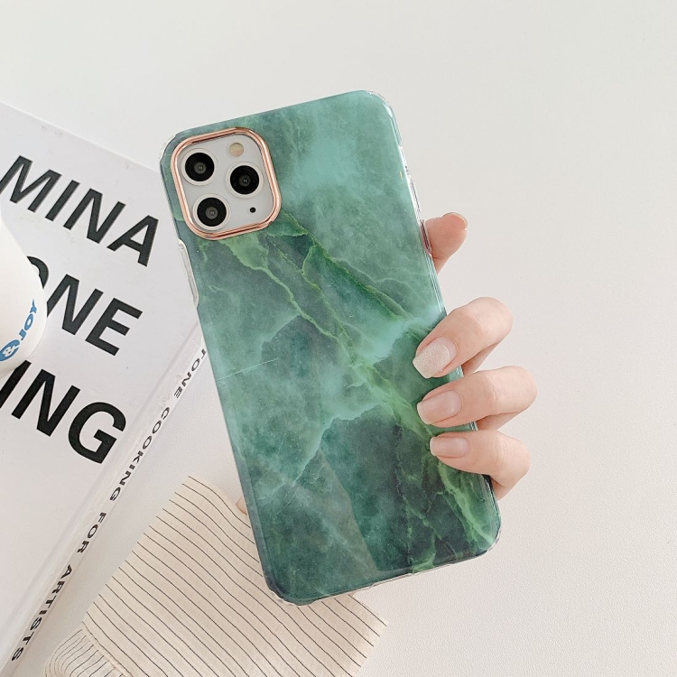 

Marble Pattern Dual-side Laminating TPU Protective Case For iPhone 11(Green)
