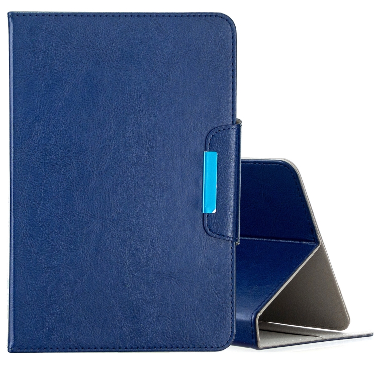 

For 7 inch Universal Solid Color Horizontal Flip Leather Case with Card Slots & Holder & Wallet(Navy Blue)